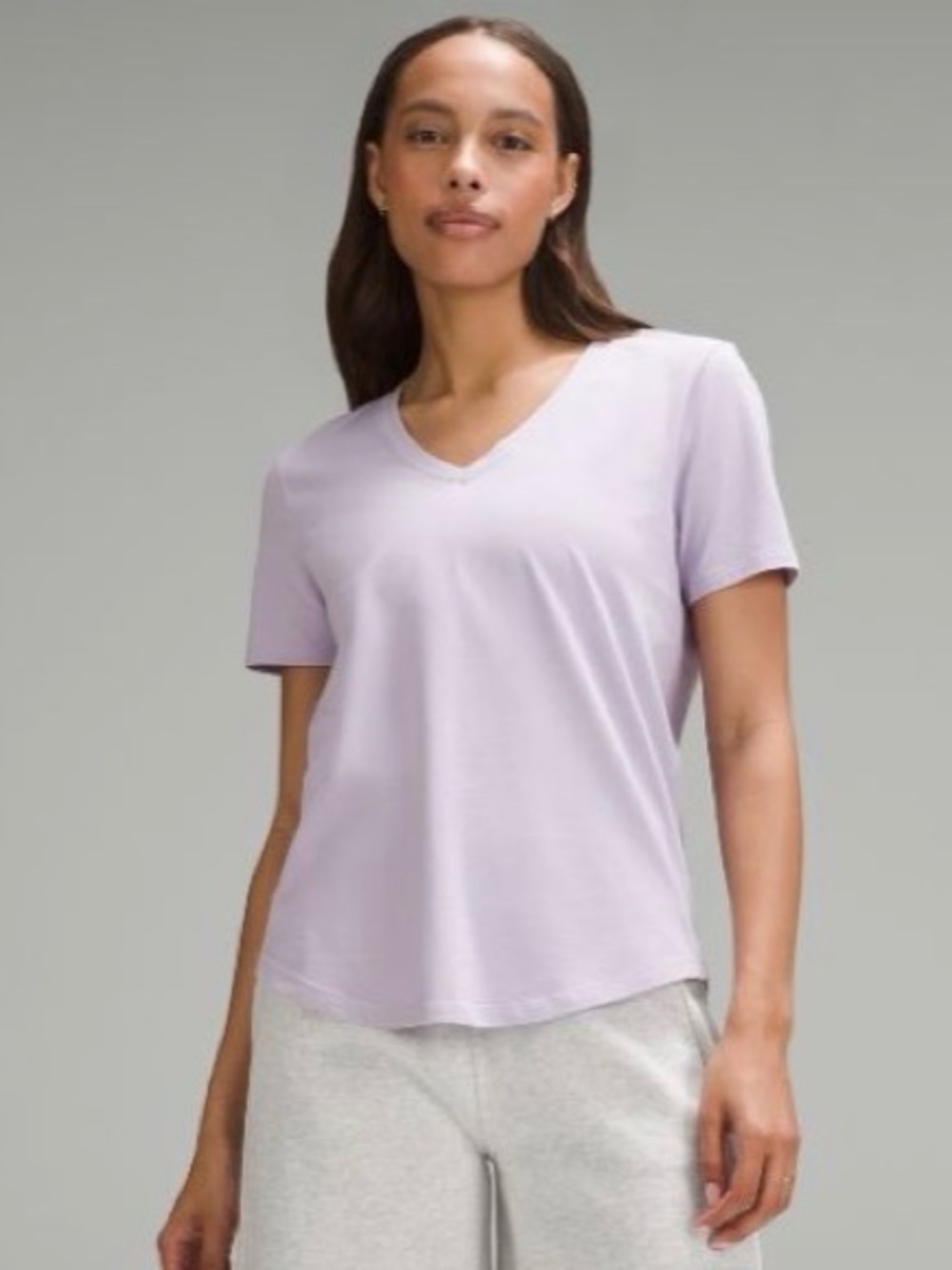 VGUC Lululemon Love V-Neck T-Shirt Lilac Ether